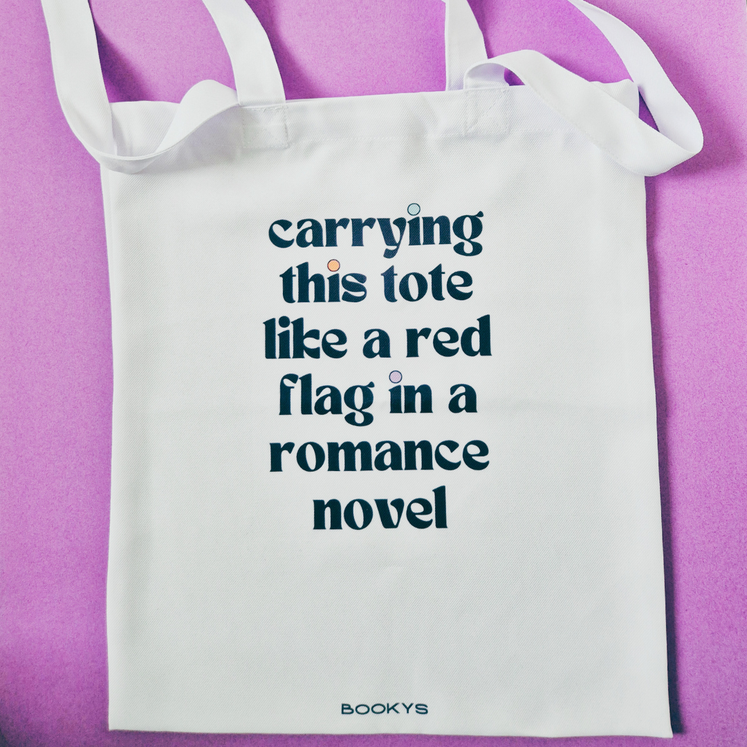 Tote Bag "Carrying This Tote Like a Red Flag in a Romance Novel"
