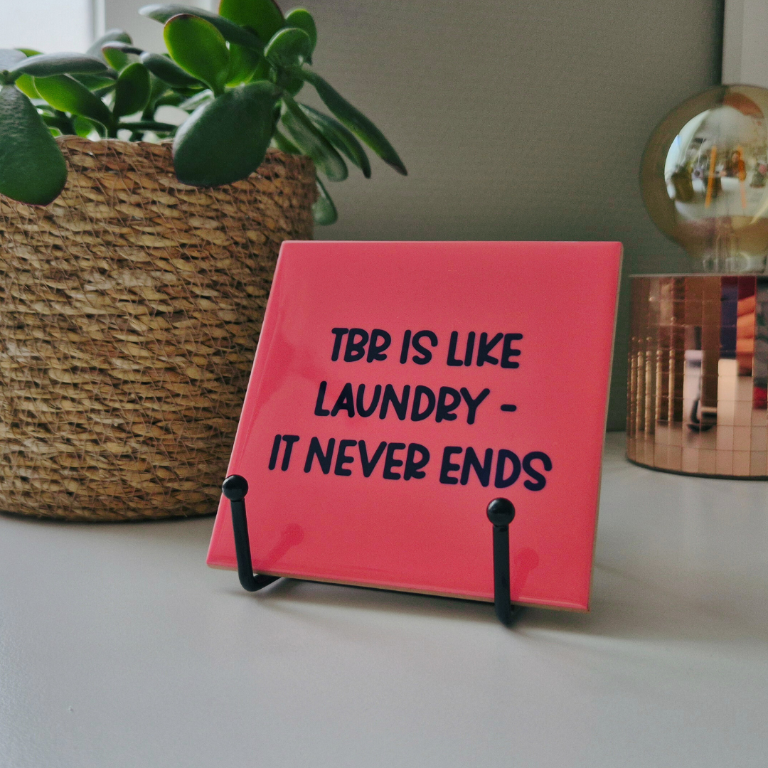 Tile “TBR is like laundry – it never ends”