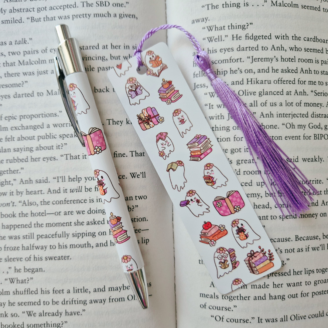 Pen & Bookmark Set "Spooky Booky"