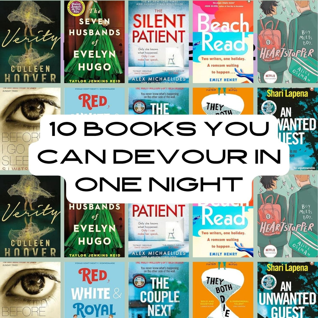 10 Books you can devour in one night