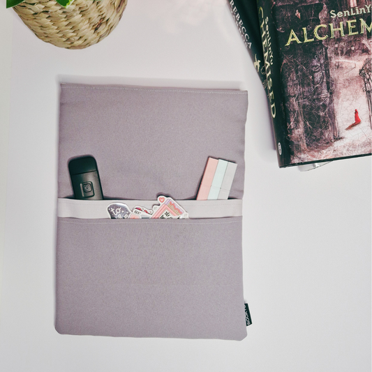 Book Sleeve Large Grey