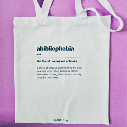 Tote Bag "Abibliophobia Definition"