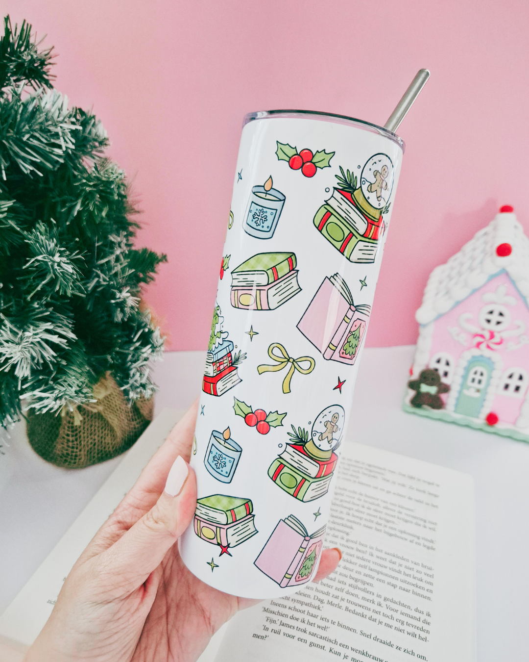 Bookish Tumbler "Christmas Booky"