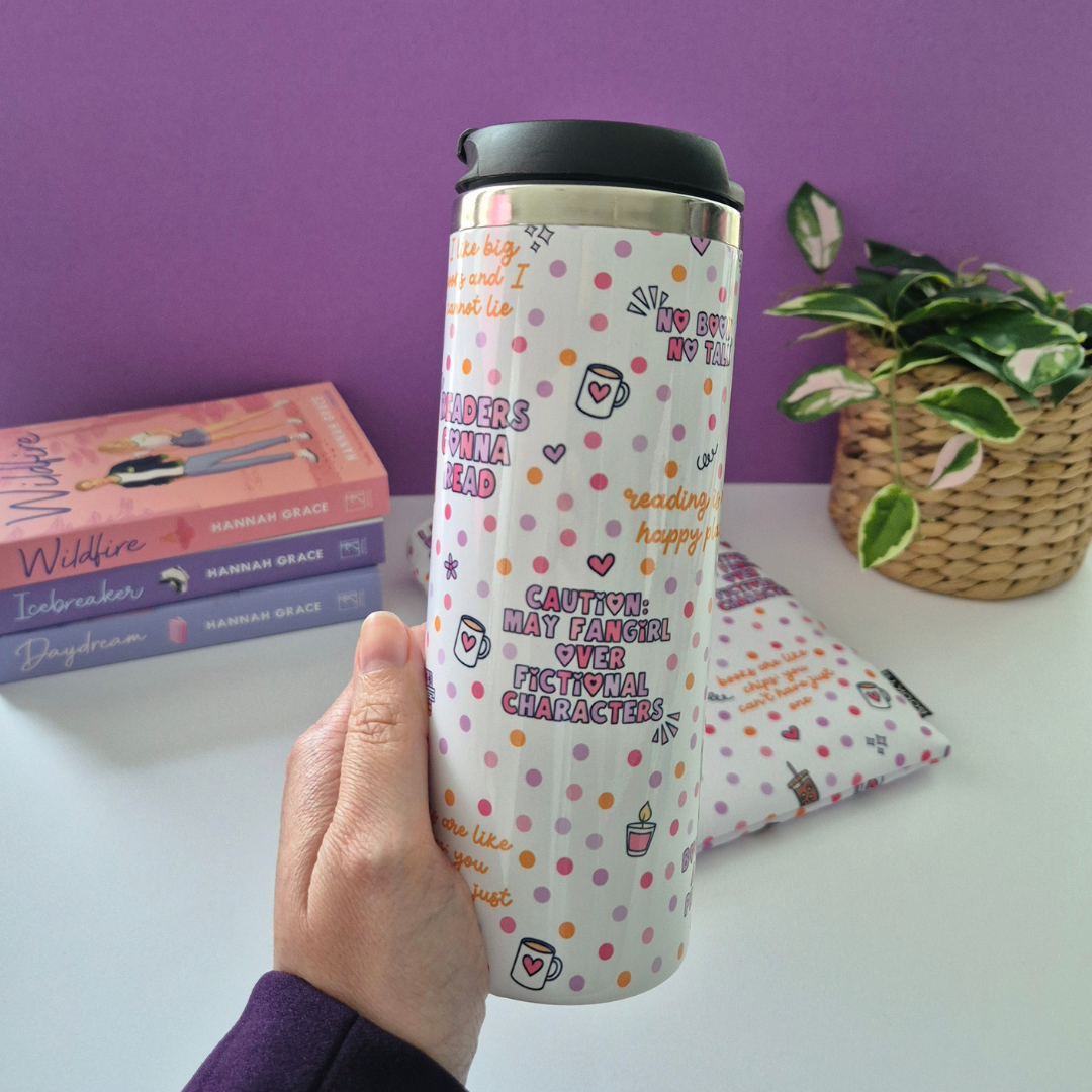 Bookish Thermos Travel Mug “Booky”