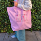 Purple Shopper with "Bookstores Are My Version Of Disneyland"