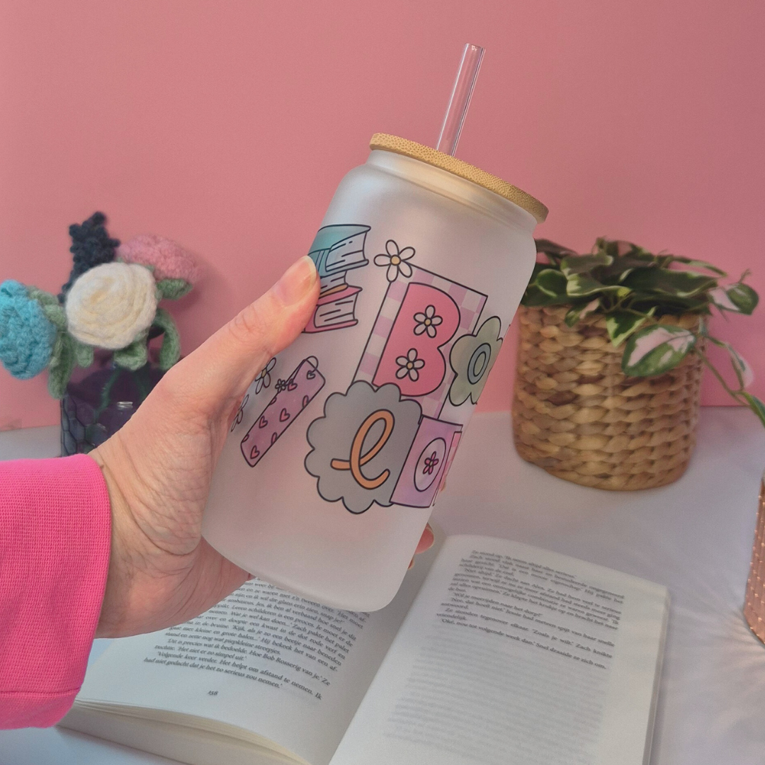 Bookish Libby Glass Frosted “Book Lover Era”