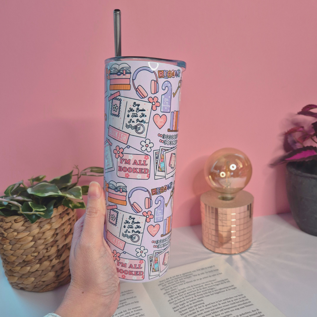 Bookish Tumbler “All Booked”