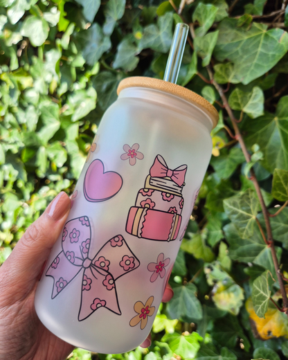 Libby Glass Frosted "Bookish Charm"