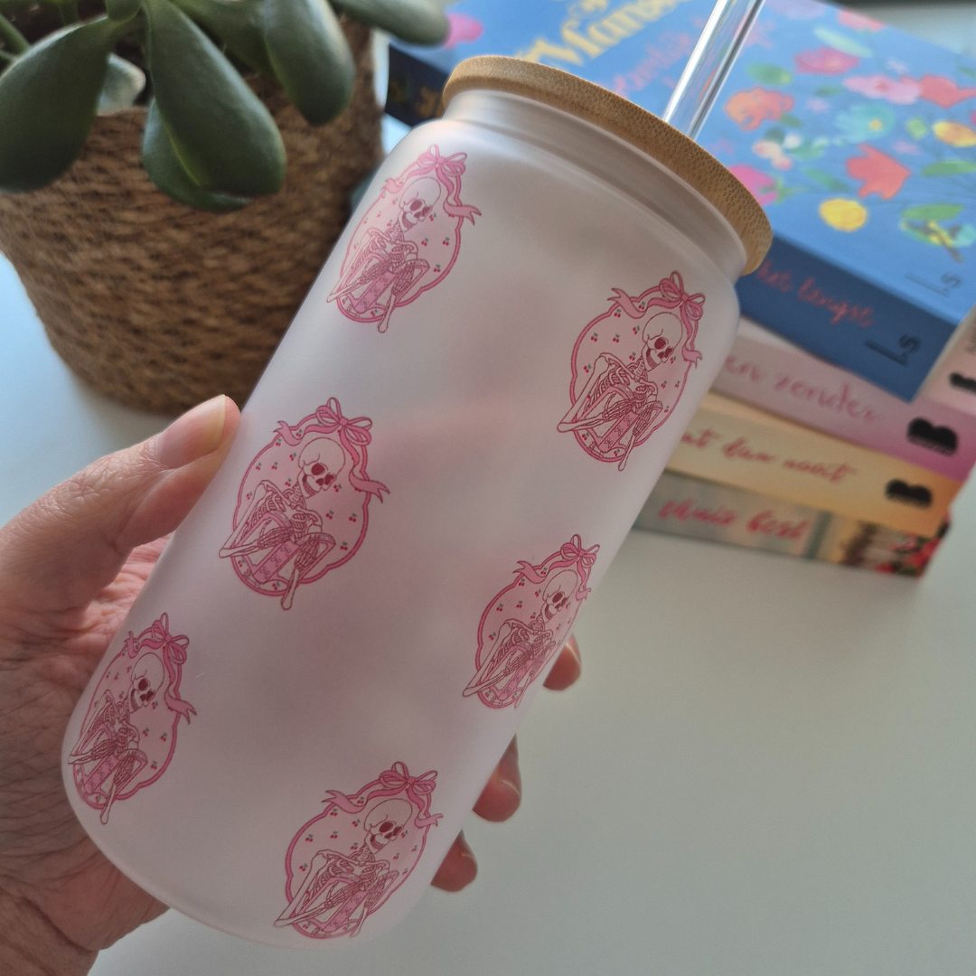 Libby Glass Frosted "Just One More Chapter"
