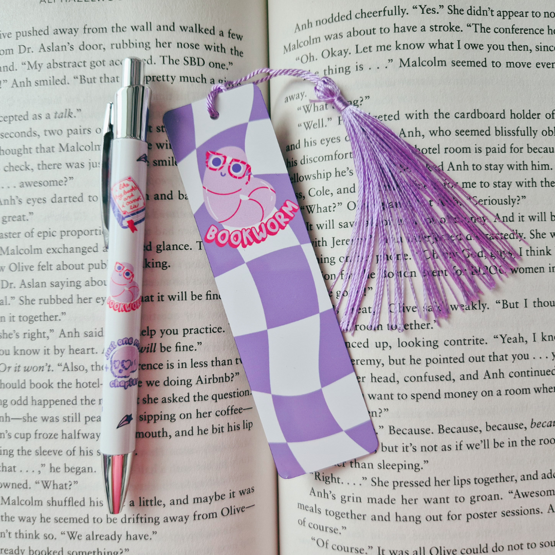 Pen & Bookmark Set "Bookworm"