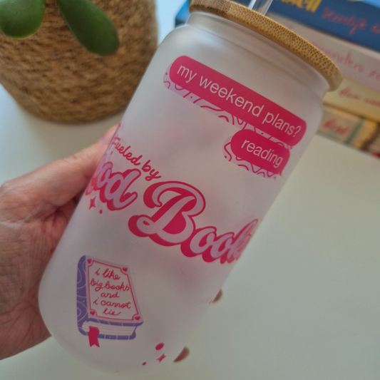 Libby Glass Frosted "Bookworm"
