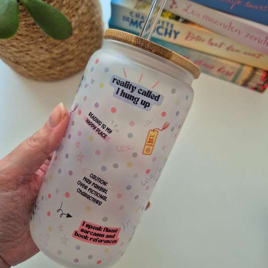 Libby Glass Frosted "Booky"