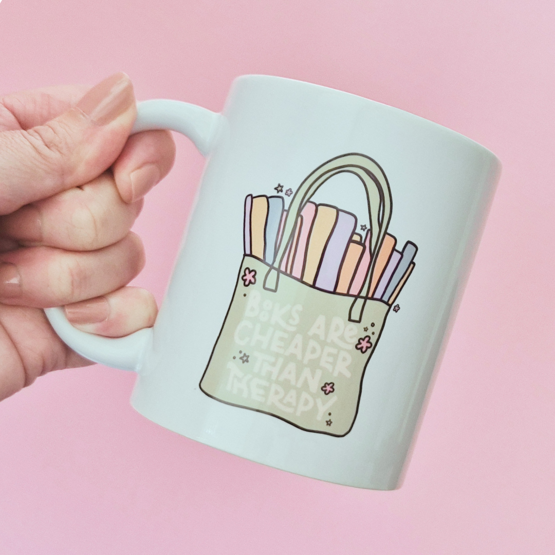 Mug "Books Are Cheaper Than Therapy"