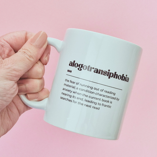 Mug "Alogotransiphobia"