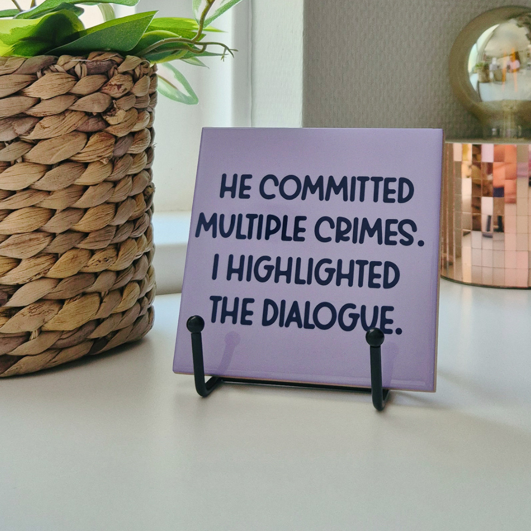 Tile “He Committed Multiple Crimes. I Highlighted The Dialogue”