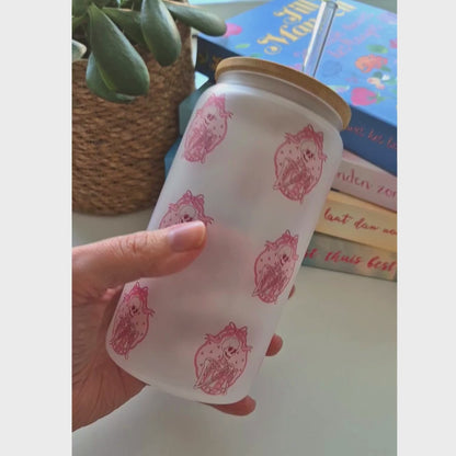 Libby Glass Frosted "Just One More Chapter"
