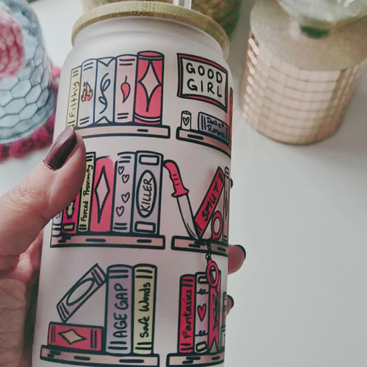 Libby Glass Frosted "Smut Shelf"