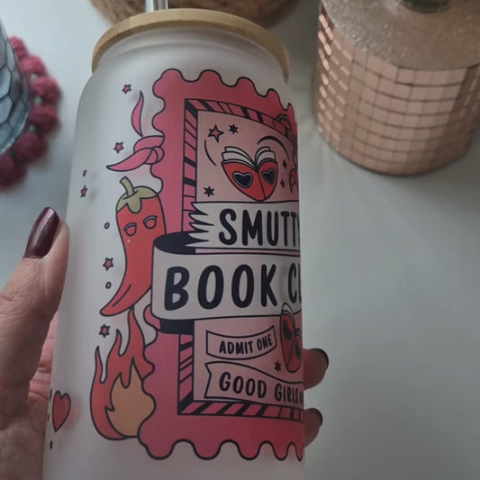 Libby Glass Frosted "Smutty Book Club"