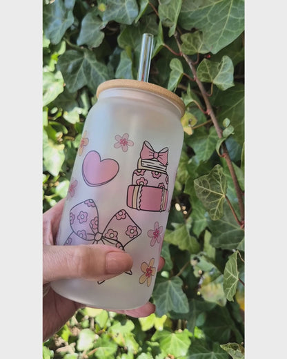 Libby Glass Frosted "Bookish Charm"