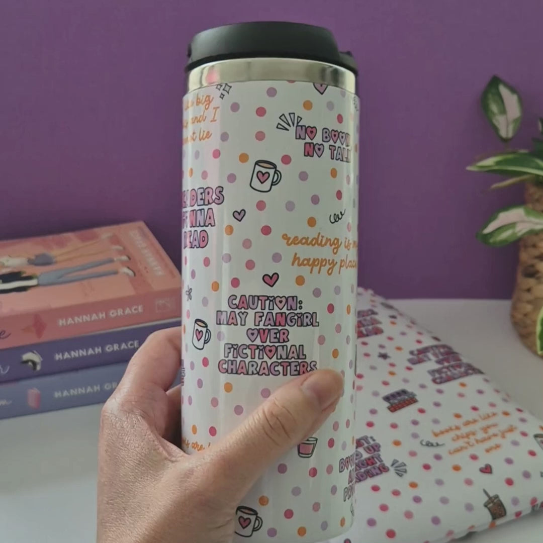 Bookish Thermos Travel Mug “Booky”